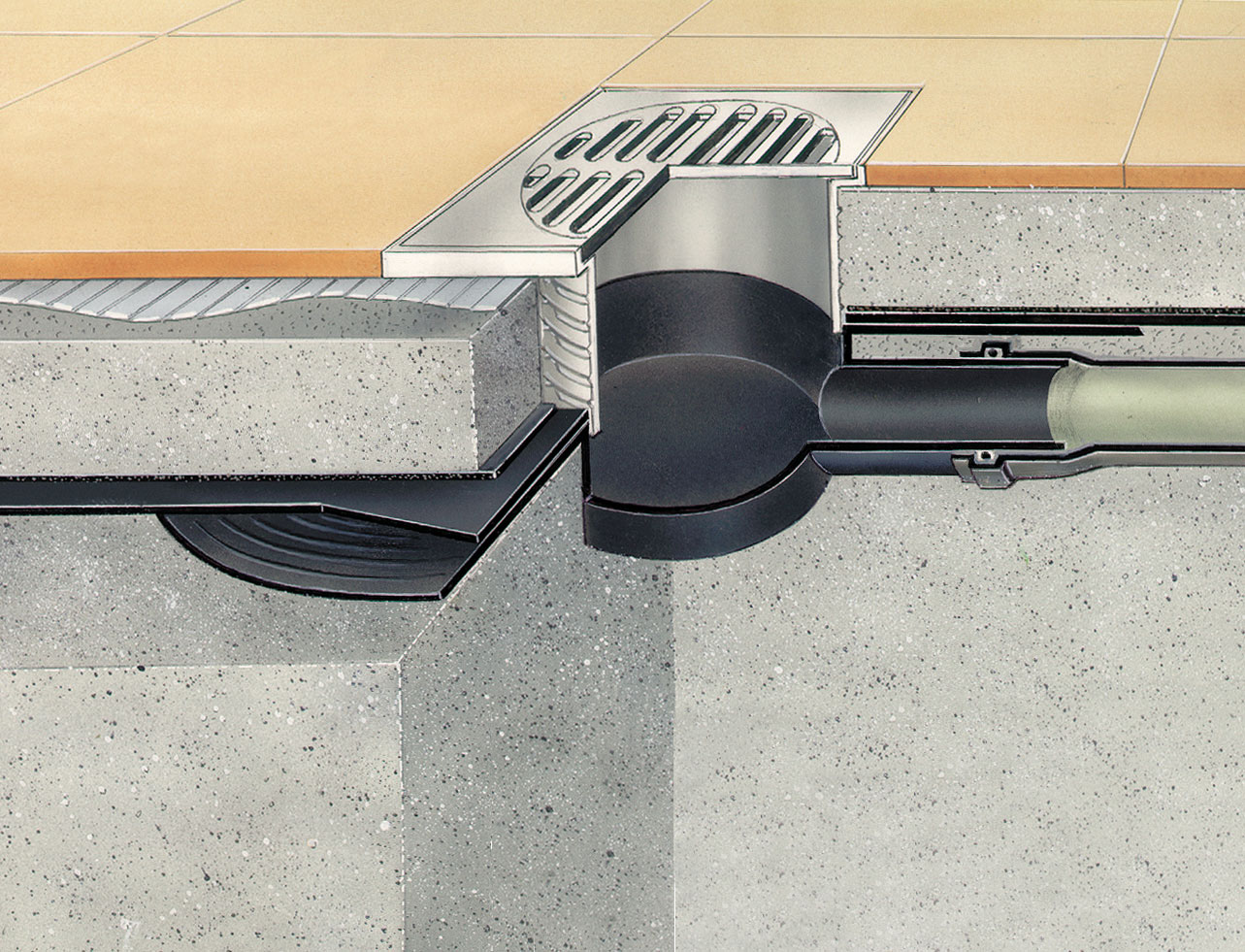 Воронка кровельная sita trendy с вертикальным выпуском d100 греющим кабелем